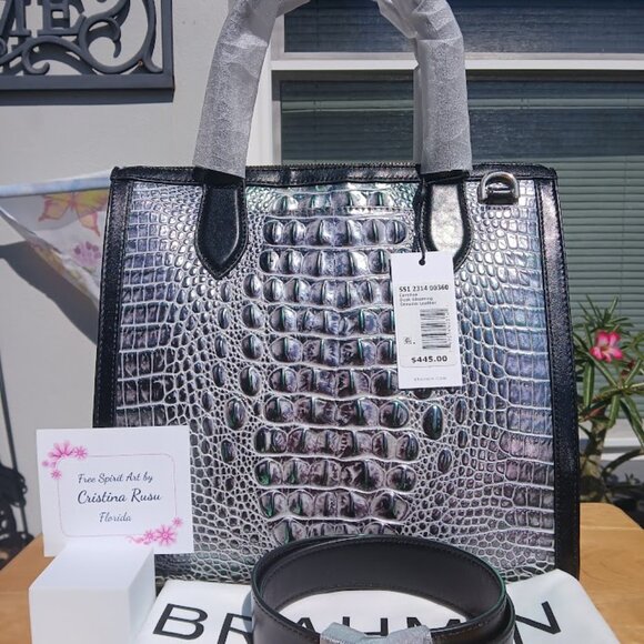 Stunning Brahmin Caroline Dusk Gleaming NWT - Picture 6 of 11